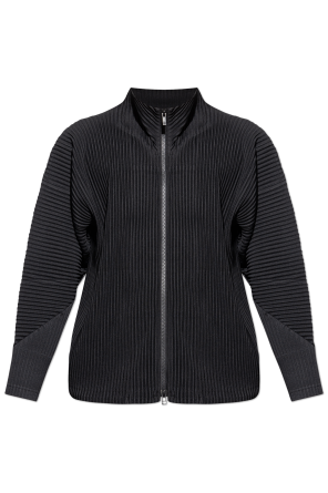 Homme Plissé Issey Miyake Pleated Zip-Up Sweater | Men's | Vitkac